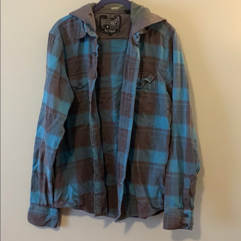 Guys Large Fox Flannel